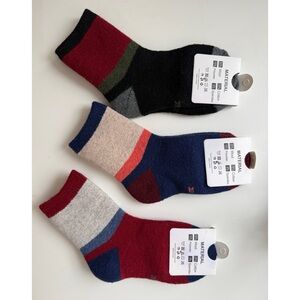 NWT Kids Wool Warm Thick Thermal Winter Socks 3 Pairs (4-7 Y)